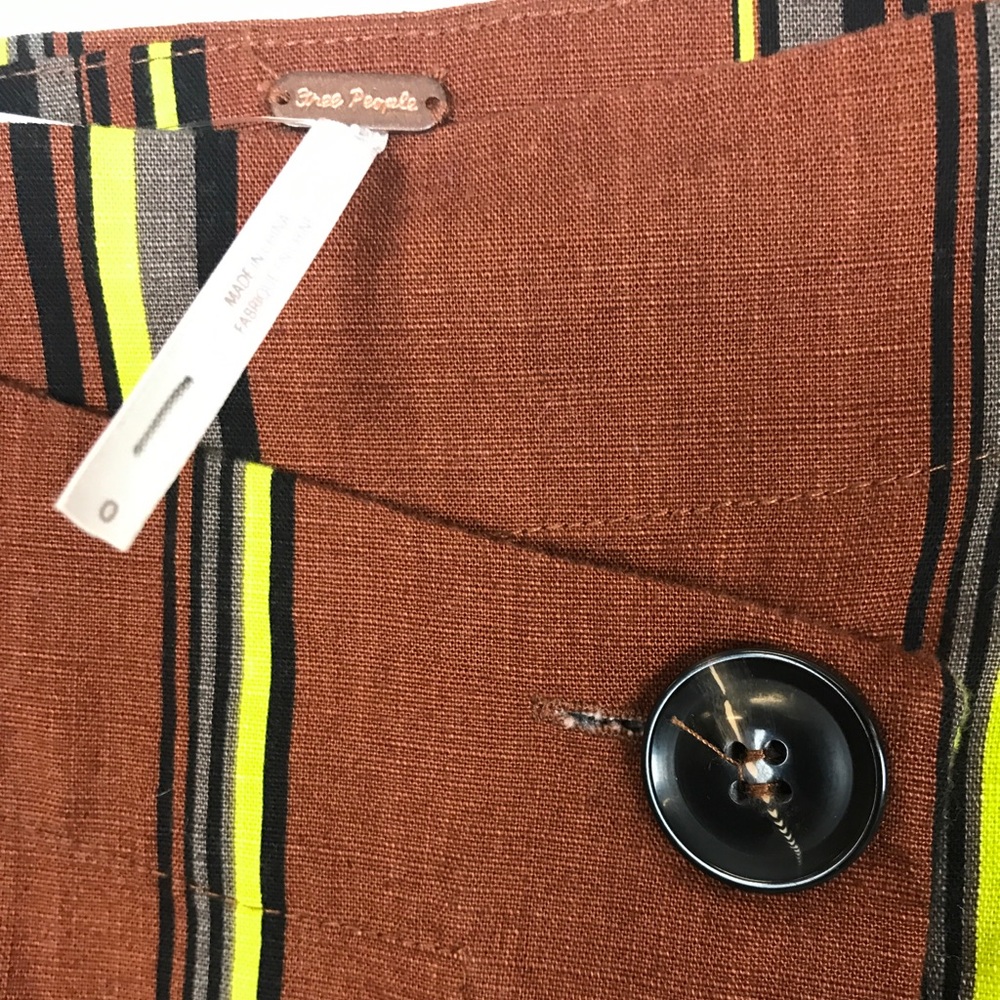 Free people brown skirt set NWOT - Picture 7 of 8